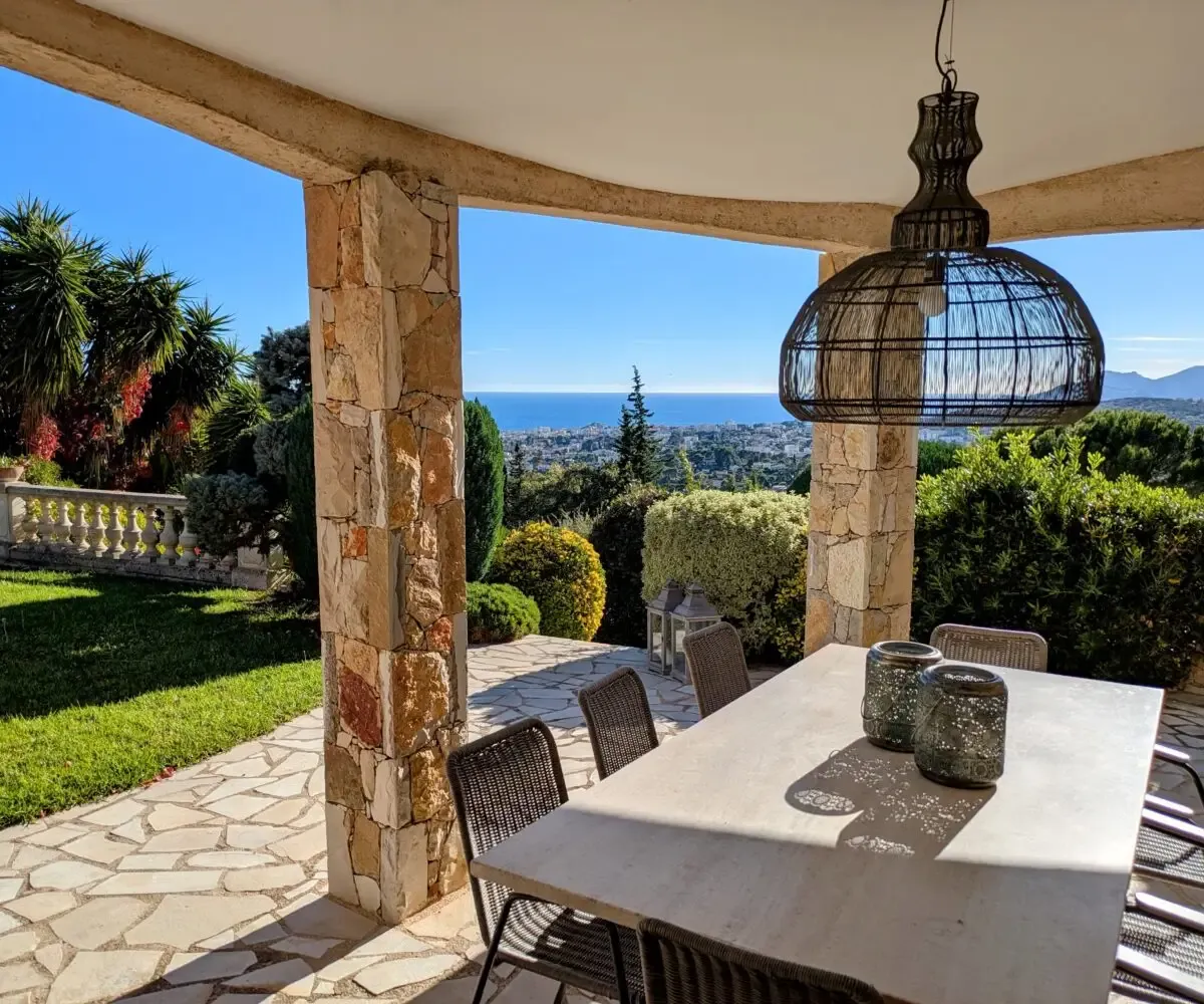 Villa T6 Mougins Terrasse Vue Mer