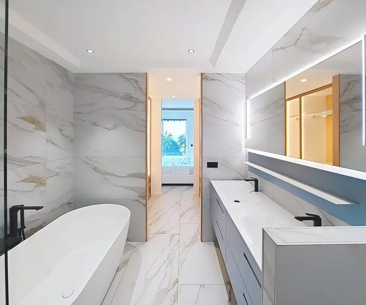 T3 Croisette Salle de bain en suite